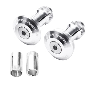 Zeta Handlebar End Plugs - 29mm - Pair - Silver