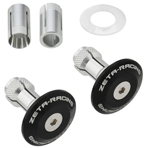 Zeta Handlebar End Plugs 35mm - Pair - Black