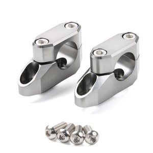 Zeta Offset Handlebar Riser 26mm - Fatbar To Fatbar - Titanium