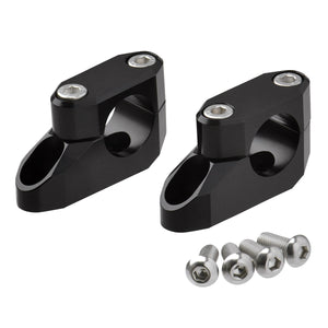 Zeta Offset Handlebar Riser 26mm - Fatbar To Fatbar - Black