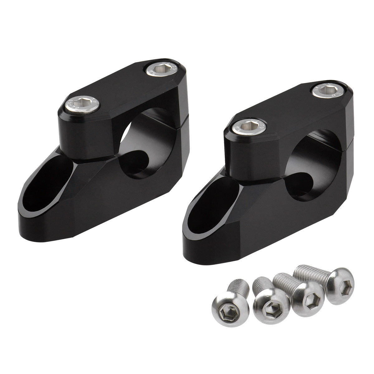Zeta Offset Handlebar Riser 26mm - Fatbar To Fatbar - Black