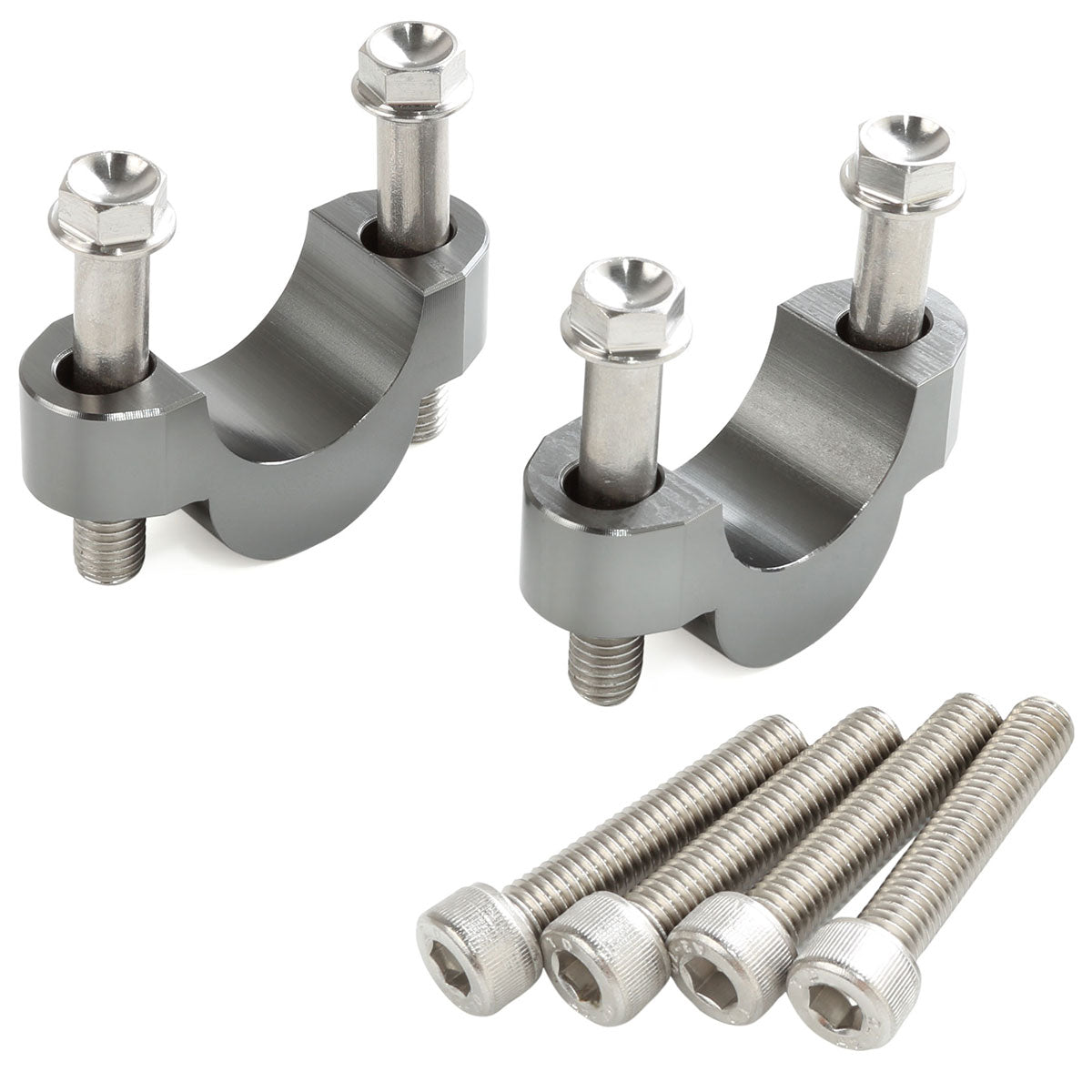 Zeta 14mm Handlebar Riser - Fat Bar To Fat Bar - Titanium