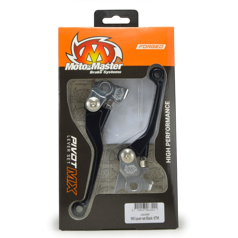 Moto Master MX Pivot Lever Set - Honda - Black