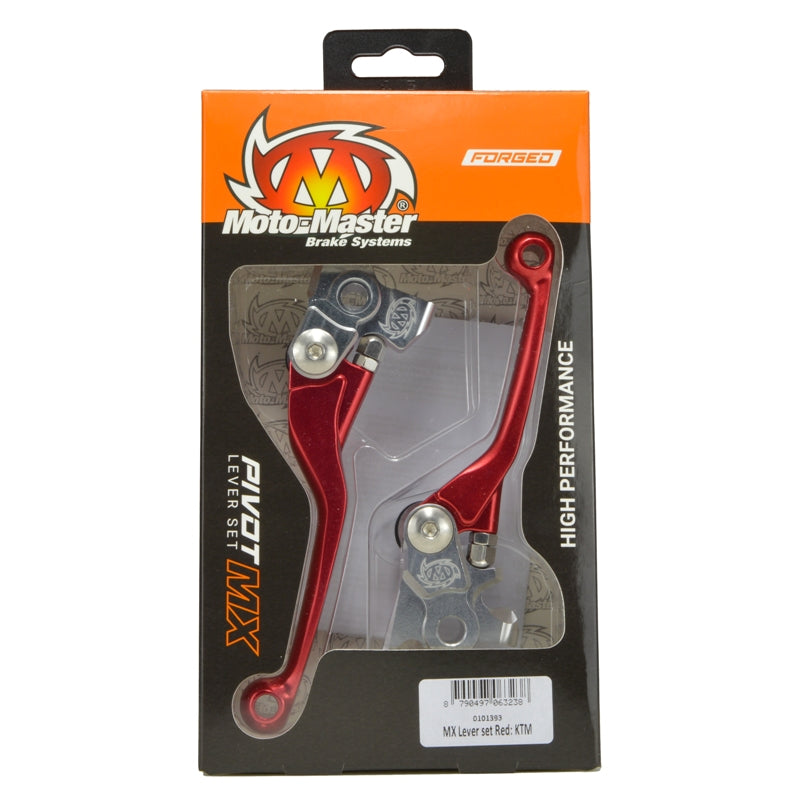 Moto Master MX Pivot Lever Set - GasGas Husqvarna KTM - Red