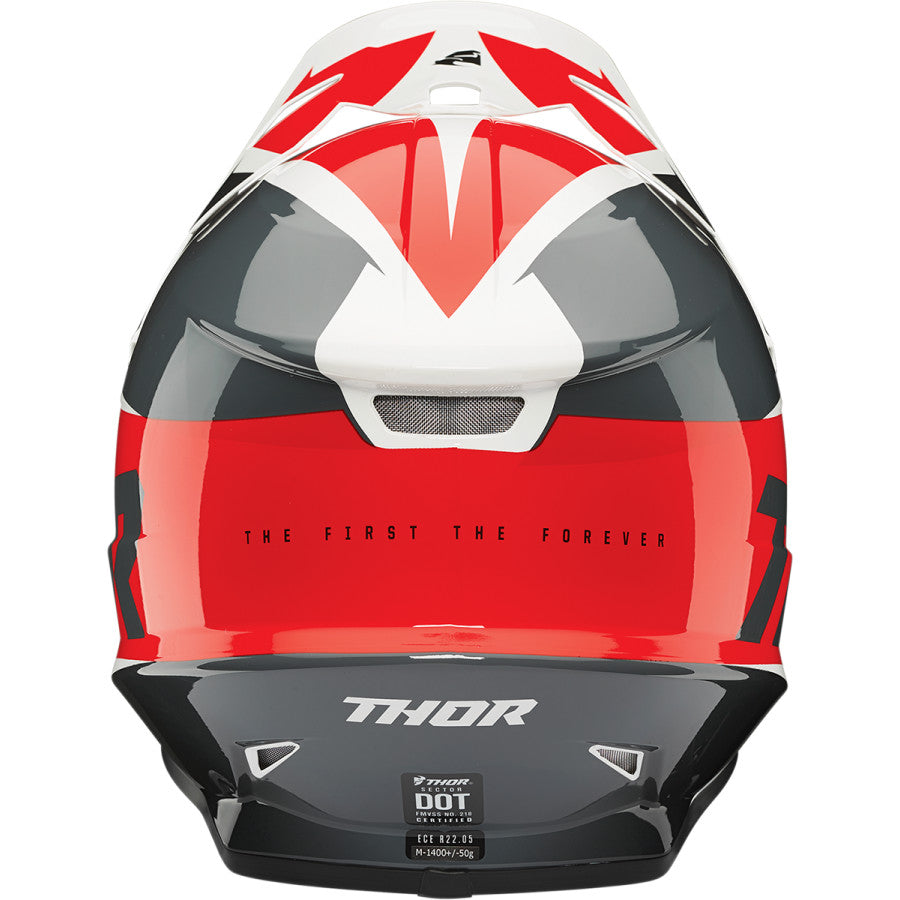 Thor Adult Sector MX Helmet - Fader Red Black S22