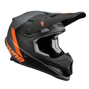 Thor Adult Sector MX Helmet - Chev Charcoal Orange S22