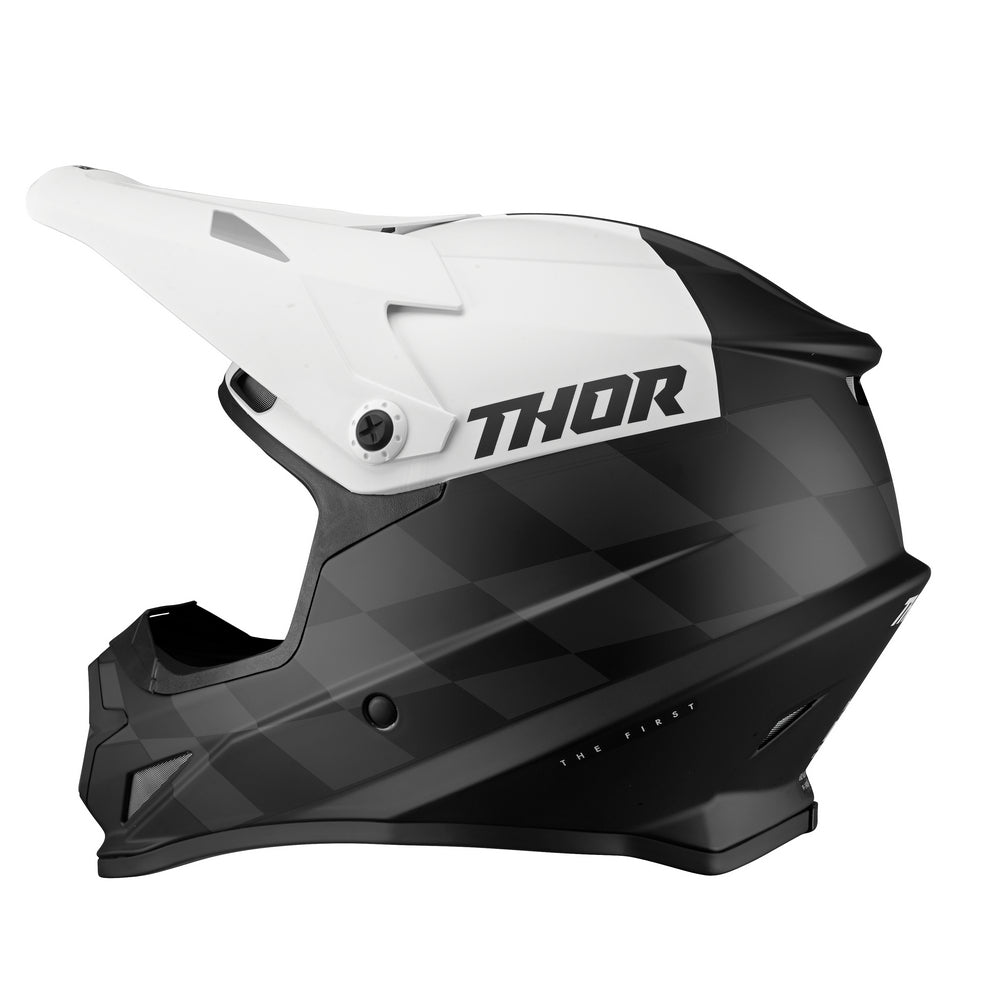 Thor Adult Sector MX Helmet - Birdrock Black White S22