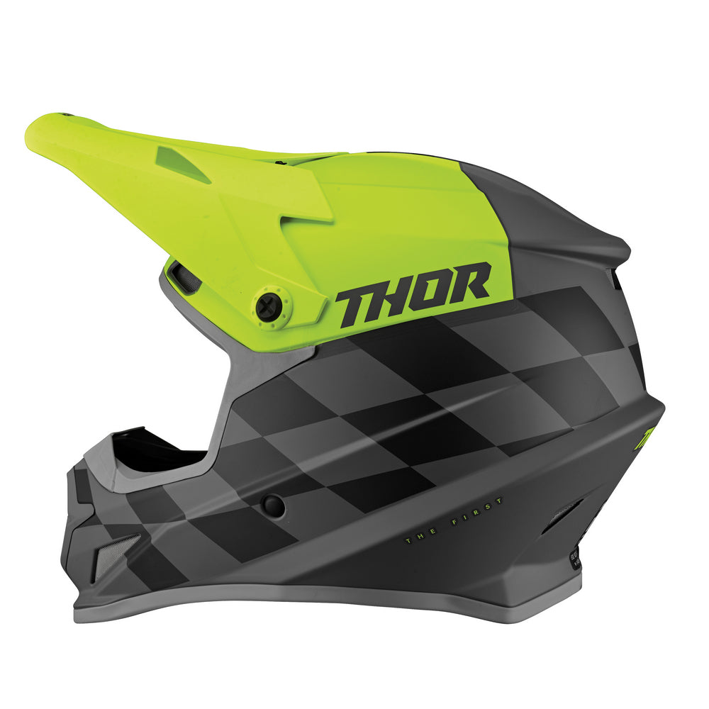 Thor Adult Sector MX Helmet - Birdrock Grey Acid S22