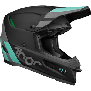 Thor Reflex Adult MX Helmet - Cube Black/Mint