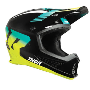 Thor Sector 2 Adult MX Helmet - Carve Black/Acid