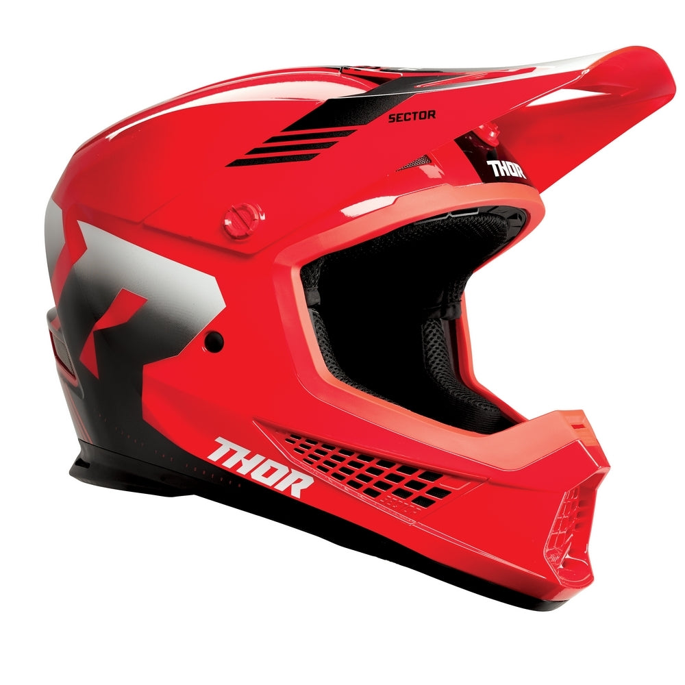 Thor Sector 2 Adult MX Helmet - Carve Red/White