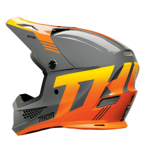 Thor Sector 2 Adult MX Helmet - Carve Charcoal/Orange