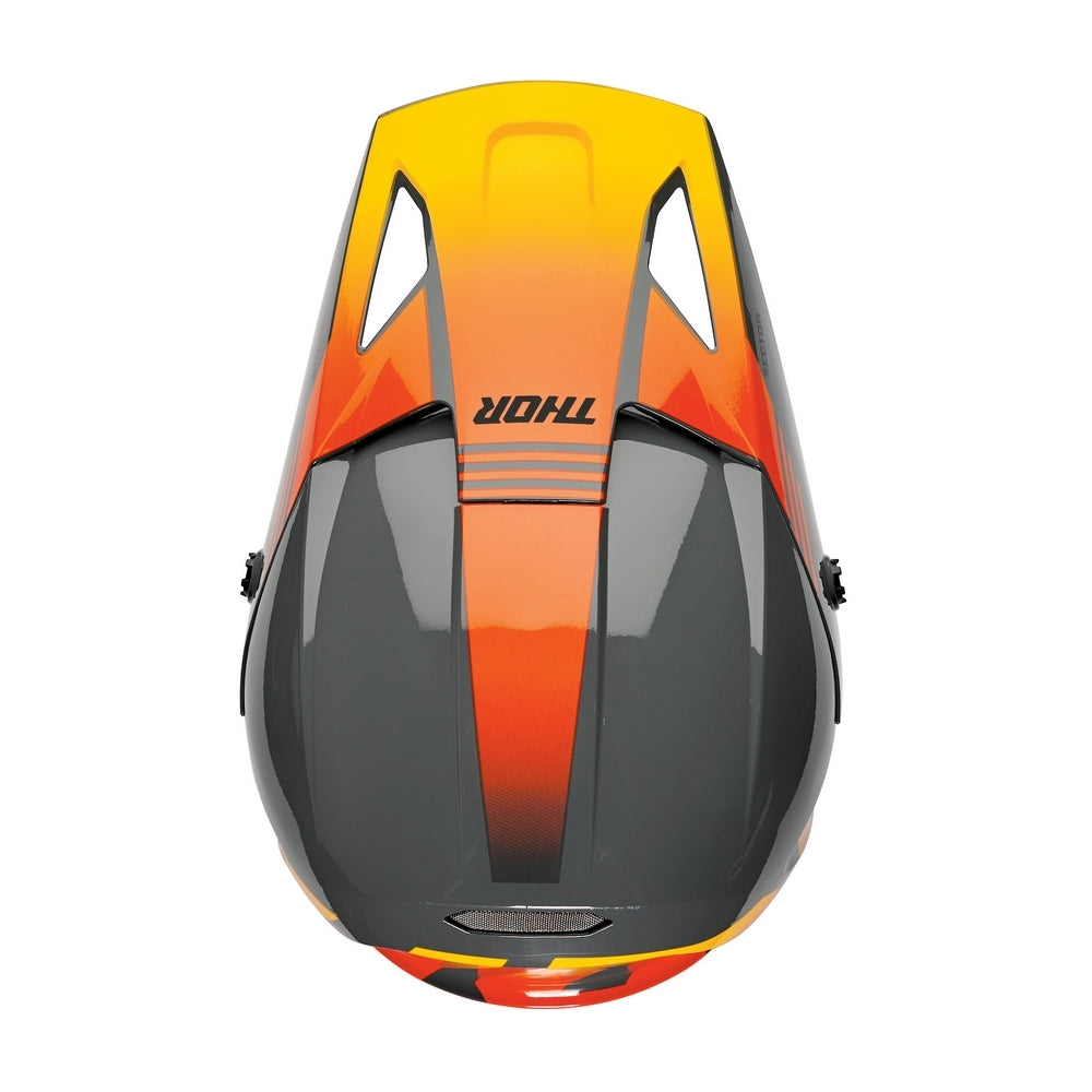 Thor Sector 2 Adult MX Helmet - Carve Charcoal/Orange