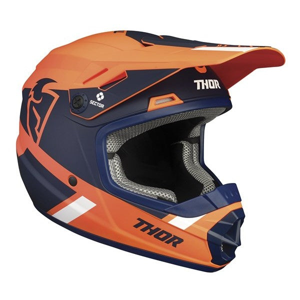 Thor Youth Sector MX MIPS Helmet - Slit Orange Navy S22Y