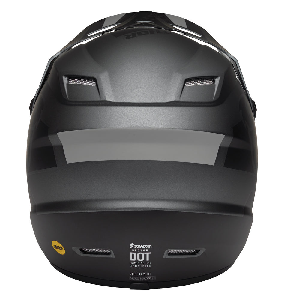 Thor Youth Sector MX MIPS Helmet - Slit Charcoal Black