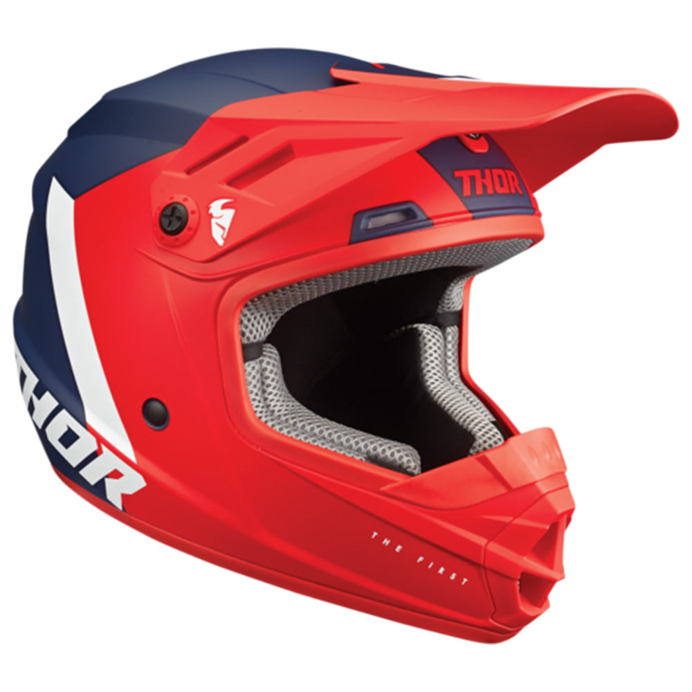 Thor Sector Youth MX Helmet - Chev Red / Black