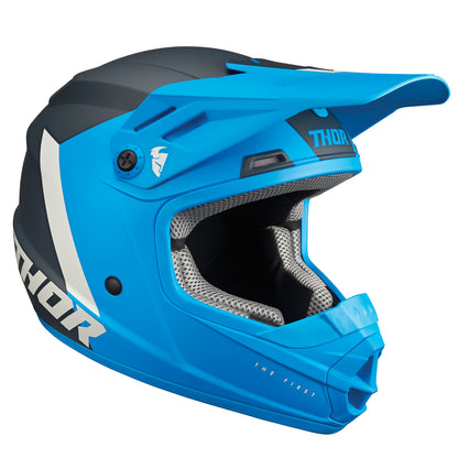 Thor Youth Sector MX Helmets - Chev Blue Light Grey