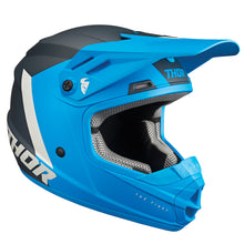 Load image into Gallery viewer, Thor Youth Sector MX Helmets - Chev Blue Light Grey