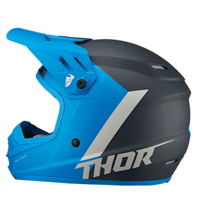 Thor Youth Sector MX Helmets - Chev Blue Light Grey