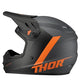 Thor Youth Sector MX Helmets - Chev Charcoal Orange