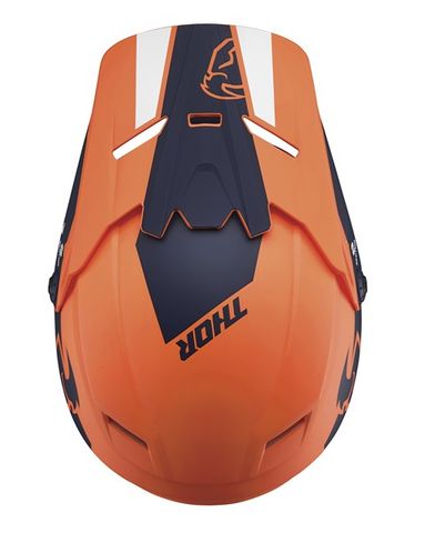Thor Youth Sector Helmet Visor Kit - Split Orange Navy - S22