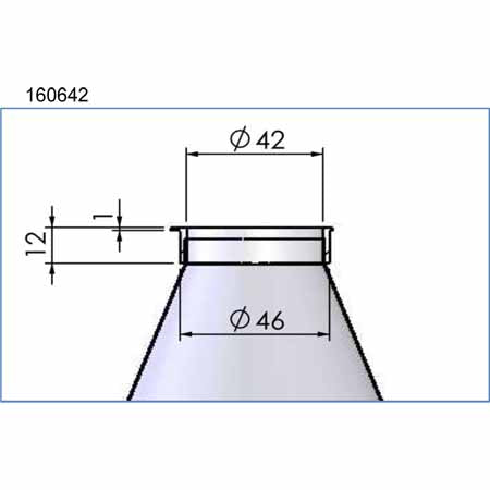 TA-160642 fuel filter dimensions