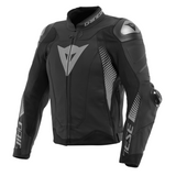 Dainese Super Speed 4 Leather Jacket - Black-Matt/Charcoal-Gray