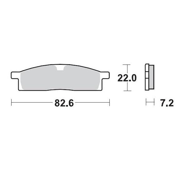 BRAKE PAD FRONT MOTO MASTER PRO SINTERED YAMAHA YZ65 18-21 YZ80 93-01 YZ85 02-21 TTR125 00-18