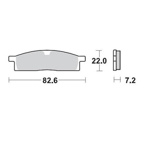 BRAKE PAD FRONT MOTO MASTER PRO SINTERED YAMAHA YZ65 18-21 YZ80 93-01 YZ85 02-21 TTR125 00-18