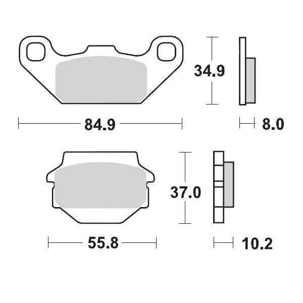 BRAKE PAD FRONT MOTO MASTER PRO SINTERED KAWASAKI