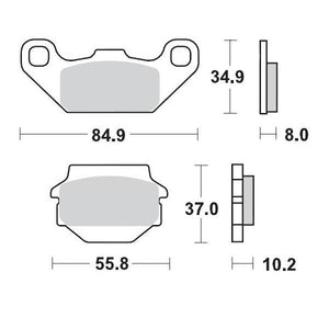 BRAKE PAD FRONT MOTO MASTER PRO SINTERED KAWASAKI