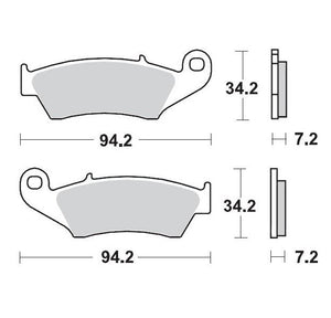 BRAKE PADS FRONT MOTO MASTER PRO SINTERED BETA GASGAS HONDA SUZUKI YAMAHA