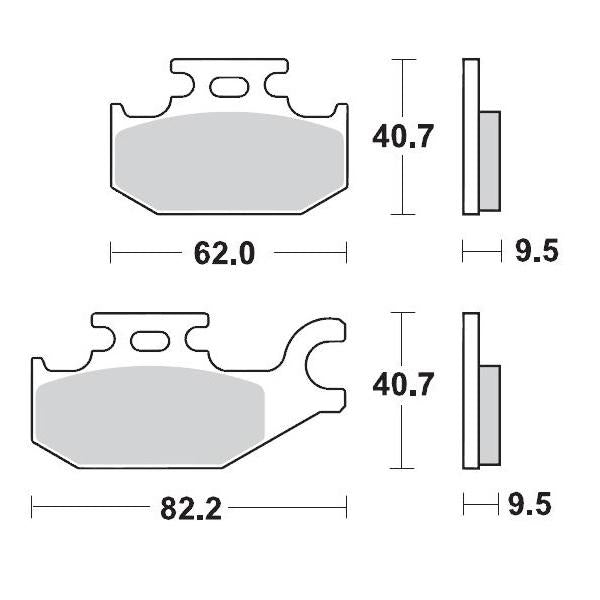 BRAKE PADS FRONT MOTO MASTER PRO SINTERED CAN AM YAMAHA