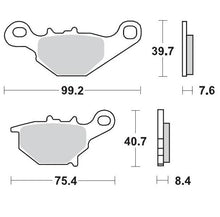 Load image into Gallery viewer, BRAKE PADS REAR MOTO MASTER PRO SINTERED FOR SUZUKI RM85 RM85L 05-21