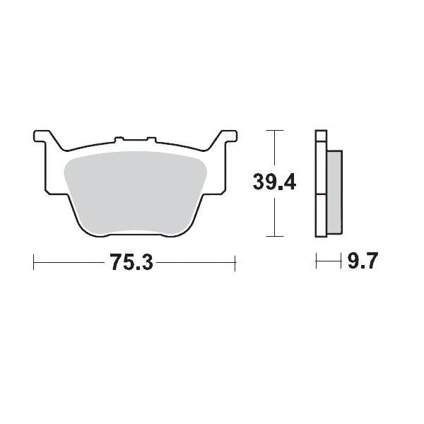 BRAKE PADS REAR MOTO MASTER PRO SINTERED FOR HONDA