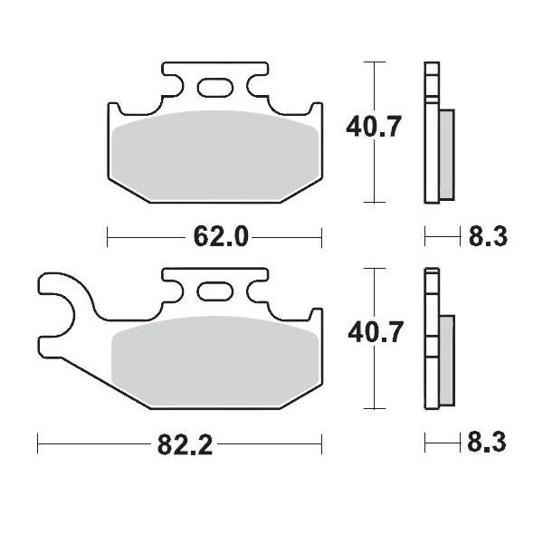 BRAKE PADS FRONT LEFT MOTO MASTER PRO SINTERED FOR SUZUKI