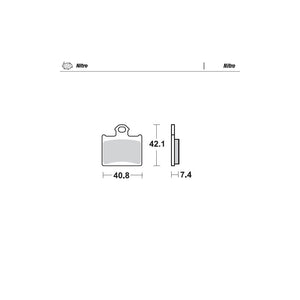 BRAKE PADS REAR MOTO MASTER NITRO FOR HUSQVARNA KTM FREERIDE