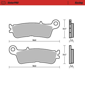 BRAKE PADS FRONT MOTO MASTER PRO SINTERED YAMAHA YZ450F 20-21