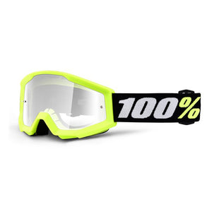 100% Strata Mini Goggles - Yellow - Clear Lens