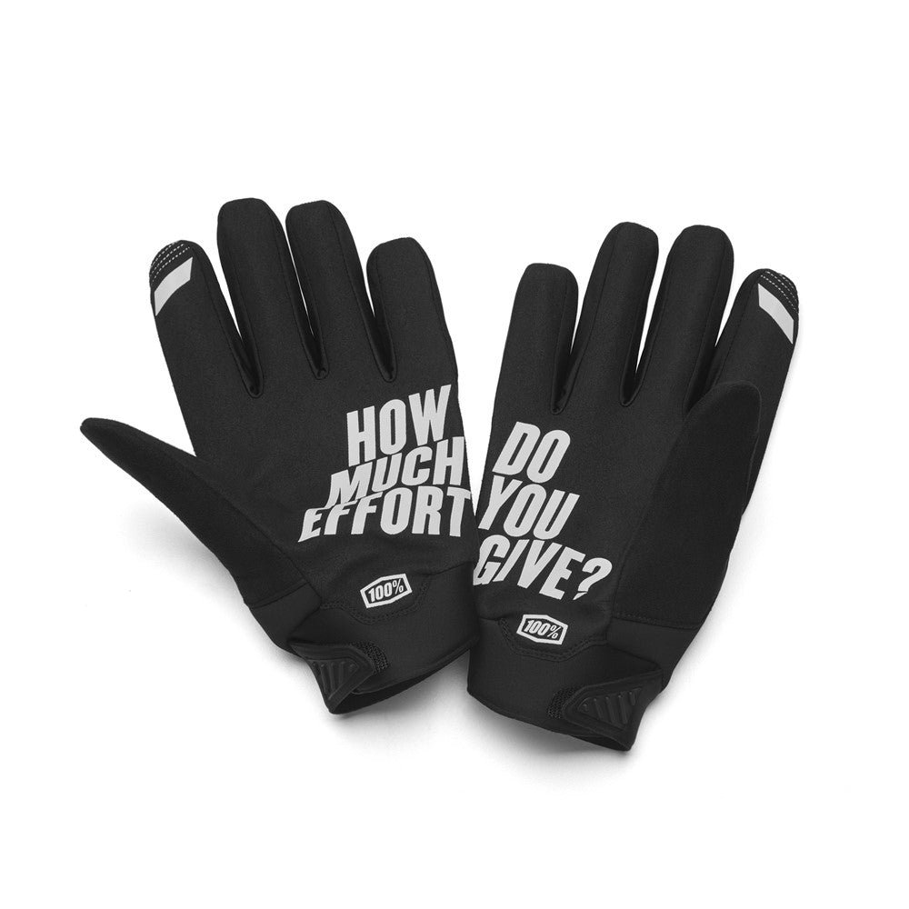 100% Brisker Cold Weather Gloves - Black