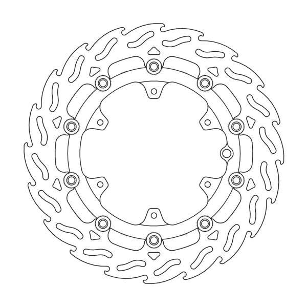 Moto Master Flame Front Brake Rotor - KTM Enduro Adventure R - Left