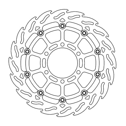 Moto Master Flame Front Brake Rotor - Husqvarna KTM