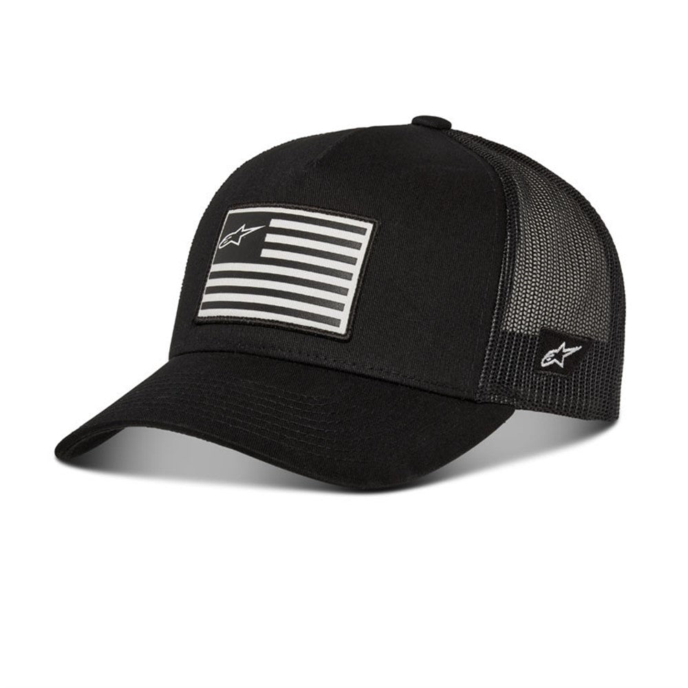 Alpinestars Flag Snapback Hat - Black/Black