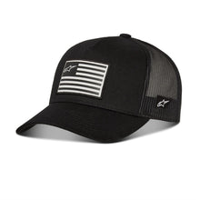 Load image into Gallery viewer, Alpinestars Flag Snapback Hat - Black/Black