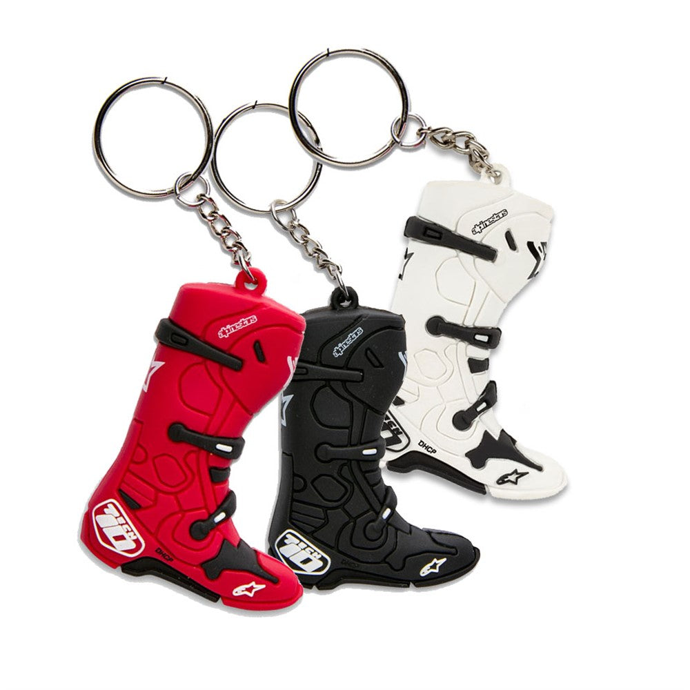 Alpinestars Tech-10 Boot Key Fob - 3 Pack - Red/White/Black