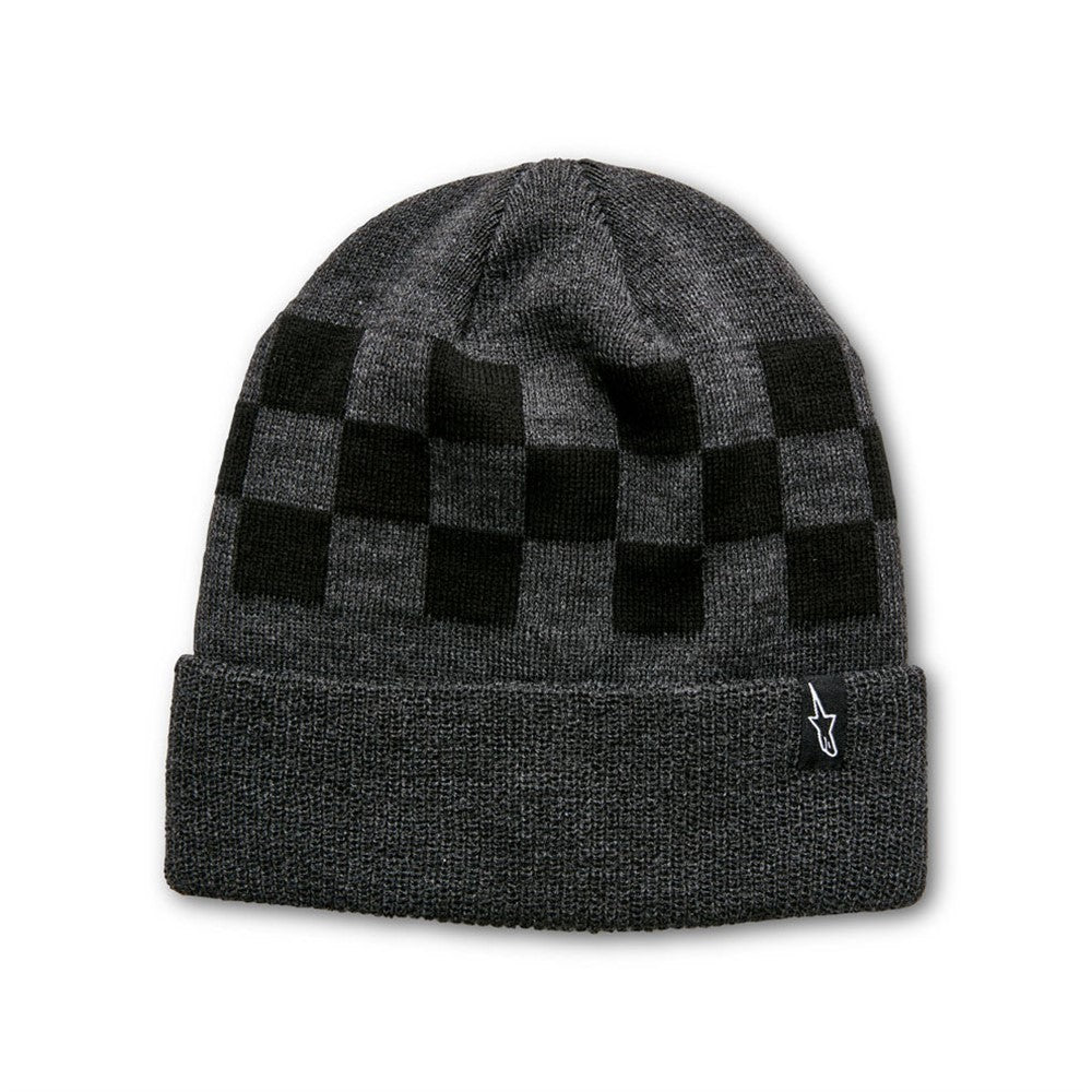 Alpinestars Checked Beanie - Charcoal Heather/Black