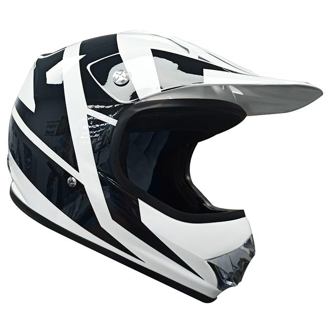 Kylin : Youth Large : MX Helmet : Black/White