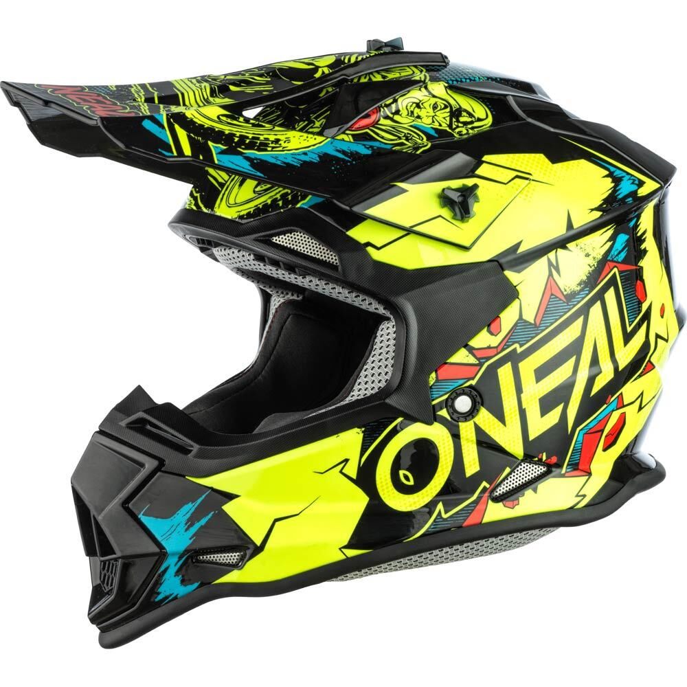 Oneal : Youth Large : 2 Series MX Helmet : Villain Yellow