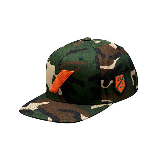 100% Strikeforce Snapback Hat Camo