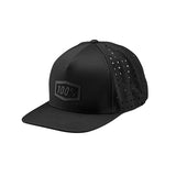 100% Palace Snapback Hat Black